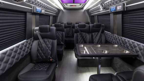 little rock 15 passenger sprinter van interior