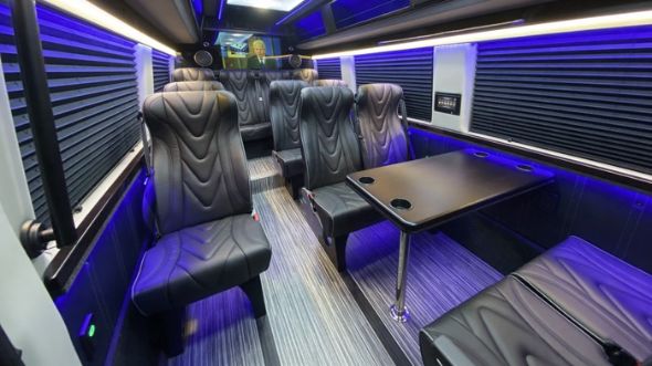 little rock 18 passenger sprinter van interior