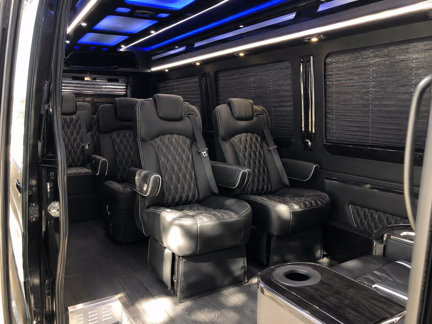 little rock 15 passenger sprinter van inside