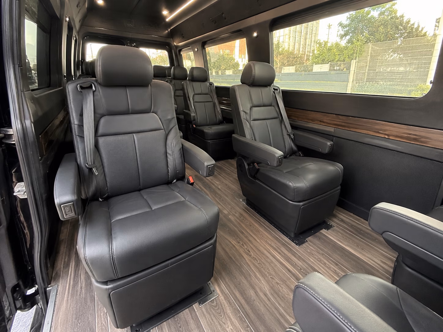 little rock 8 passenger sprinter van inside