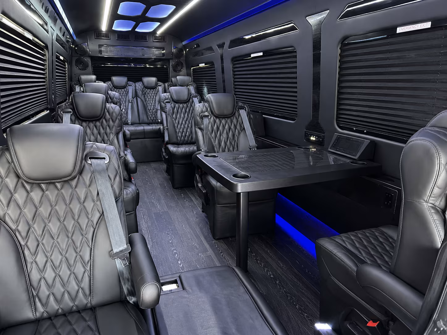 little rock 8 passenger sprinter van interior