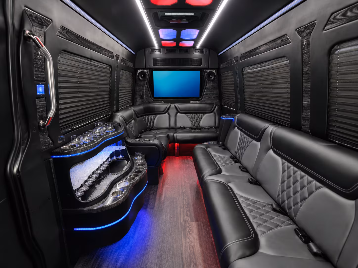 little rock sprinter limousine inside